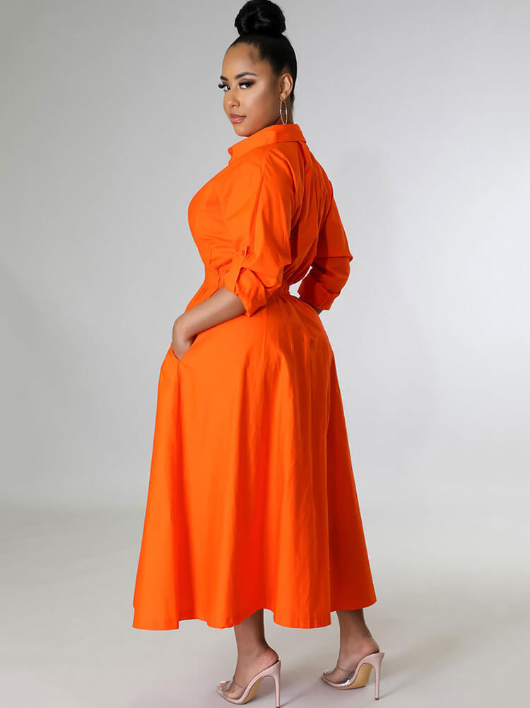 Long Sleeve Solid Color Bodycon Maxi Dress