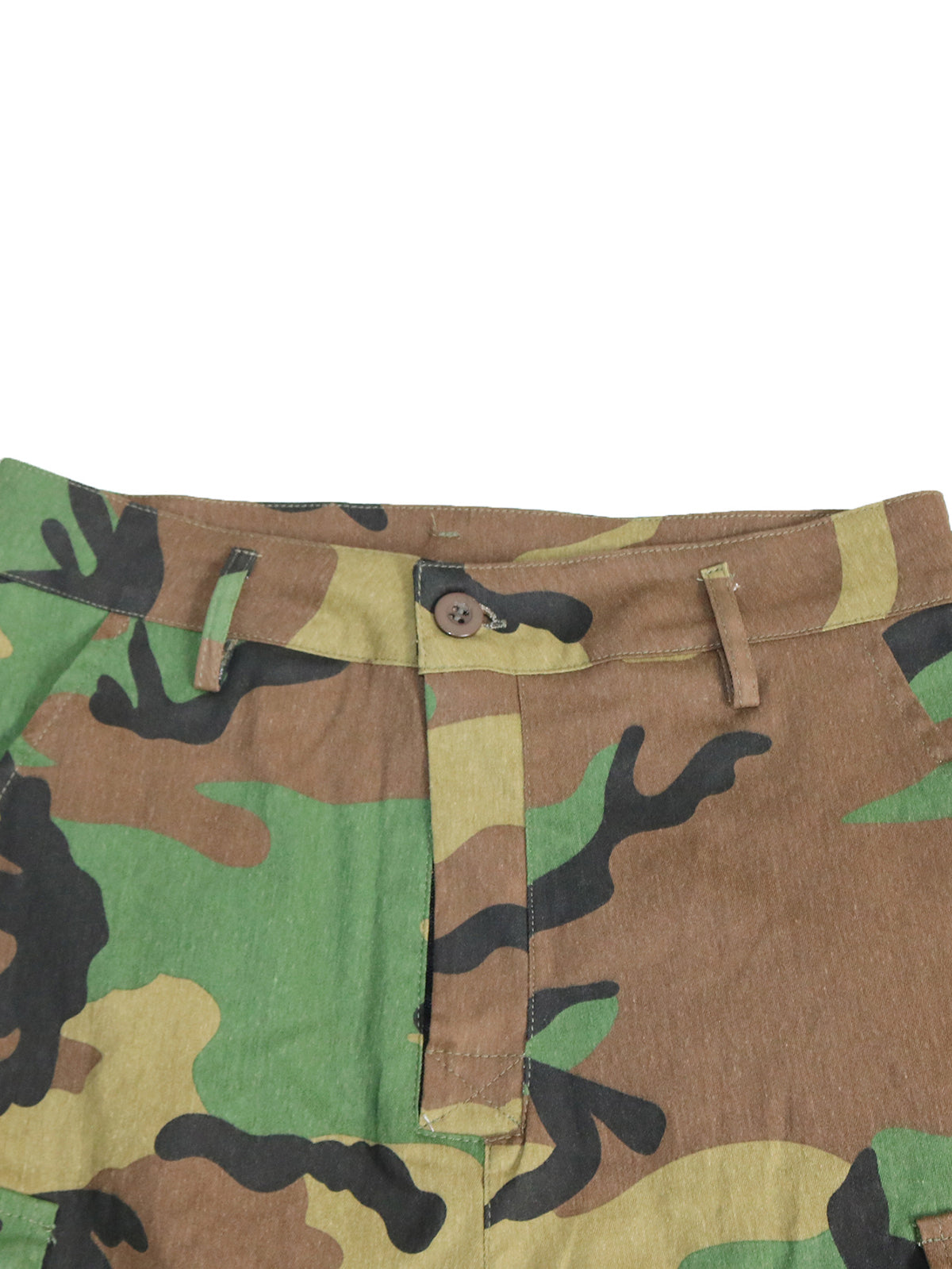 Camouflage Cargo Straight Leg Pants