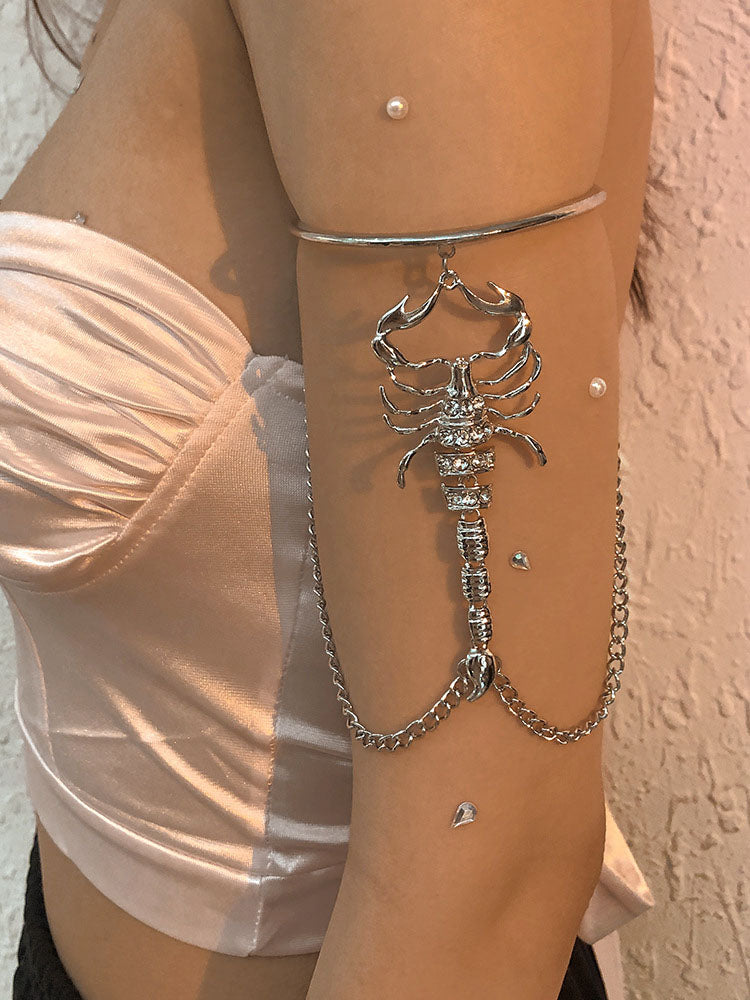 Halloween Rhinestone Chain Armlets