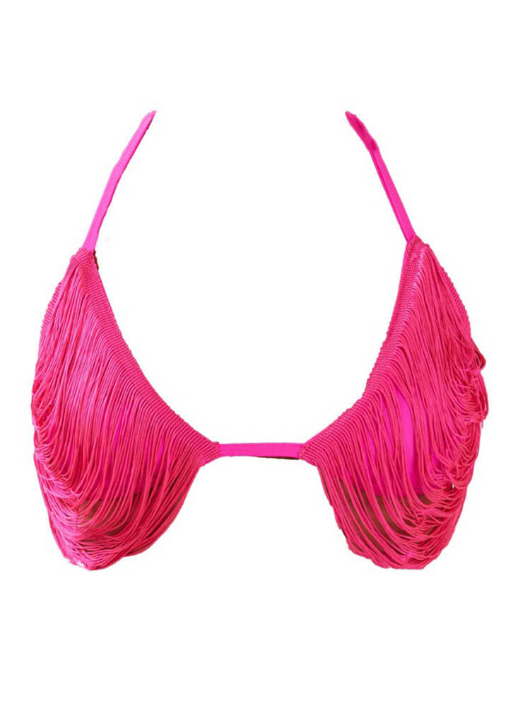 Two Piece Tassel Top Hollow Out Maxi Skrits