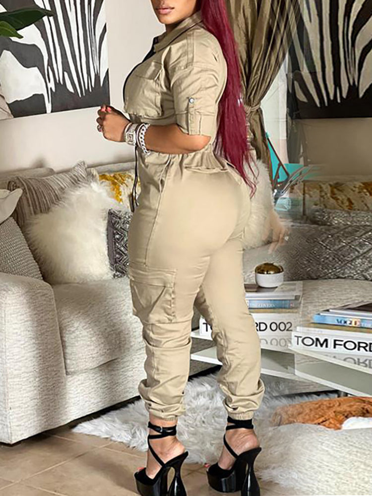 Multi-Pocket Utility Jumpsuit