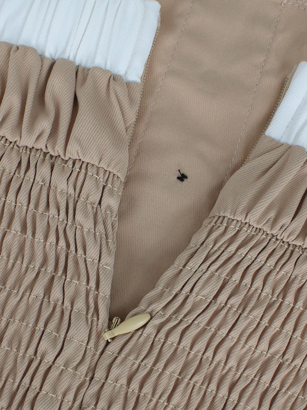 Strapless Button Front Belted A-Line Maxi Dress