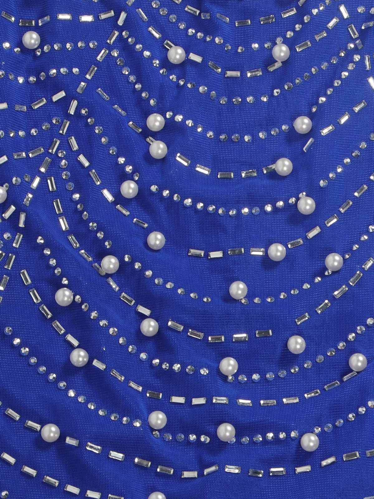 Feather Rhinestone Strapless Mini Dress