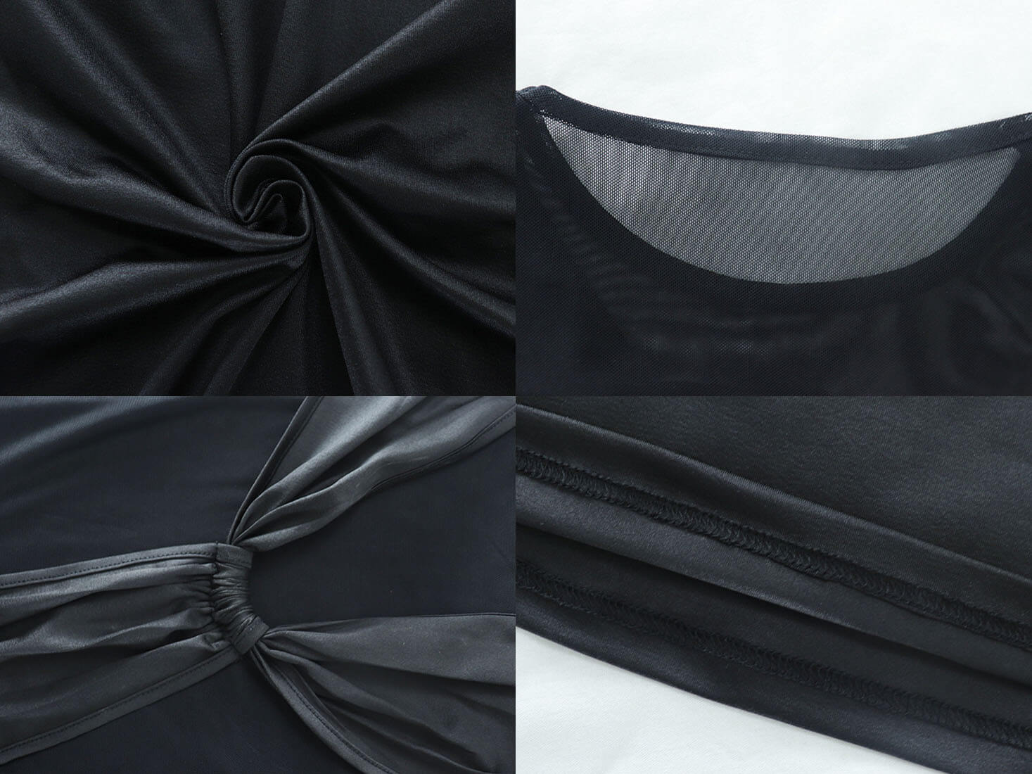 Long Sleeves Mesh Patchwork Maxi Dress