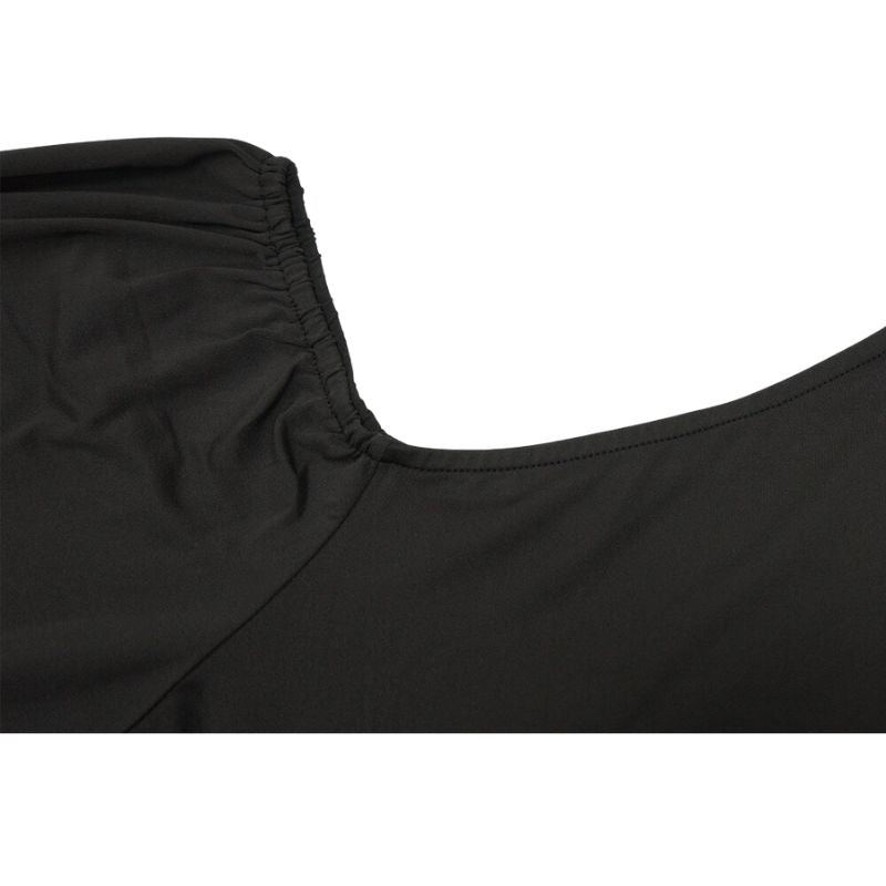 Plus Size Puff Sleeve Belted Wide Leg Pant Jumpsuit