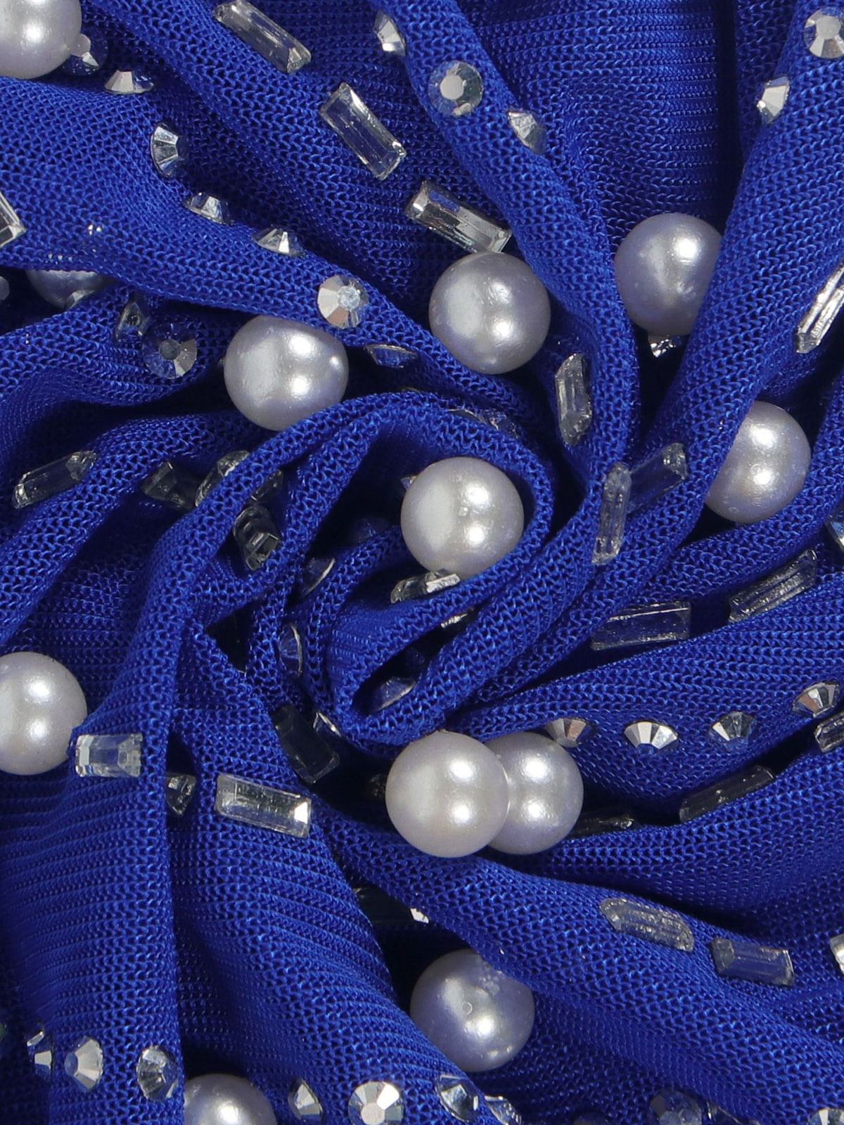 Feather Rhinestone Strapless Mini Dress