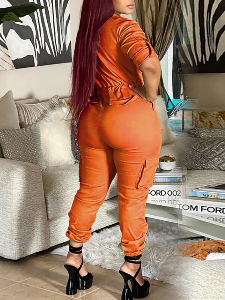 Multi-Pocket Utility Jumpsuit