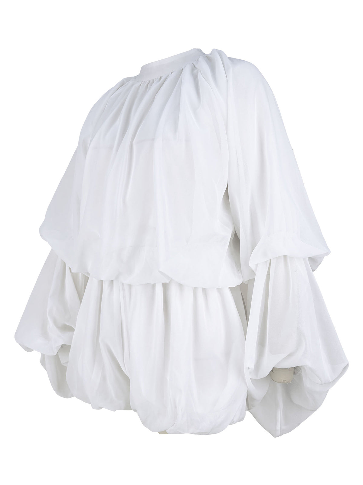 Ruffle Lantern Sleeve Top Shorts Set