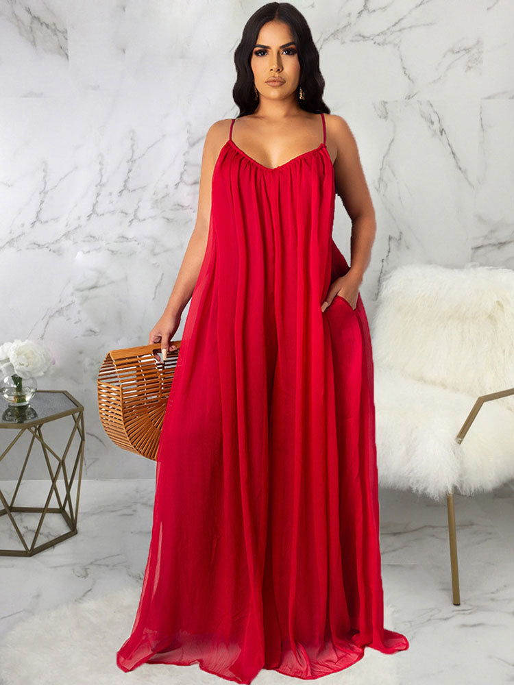 Spaghetti Straps Maxi Dress