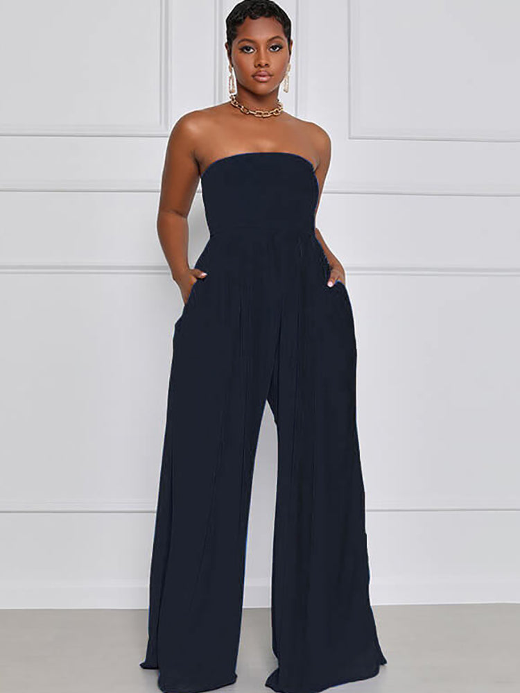 Off Shoulder Flare Bottom Jumpsuit
