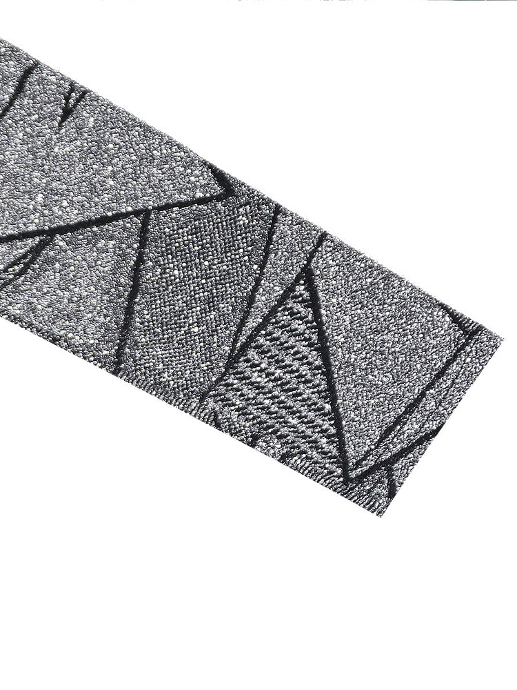 Two Piece Geometric Print Pant Suit