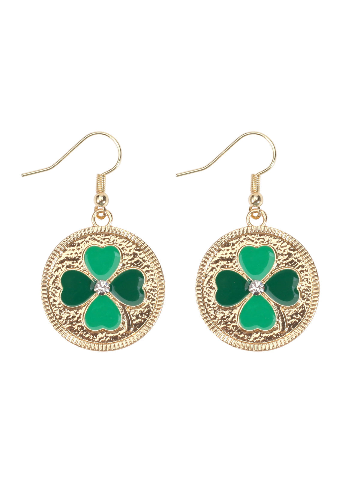 St Patrick's Day Clover Beer Earrings
