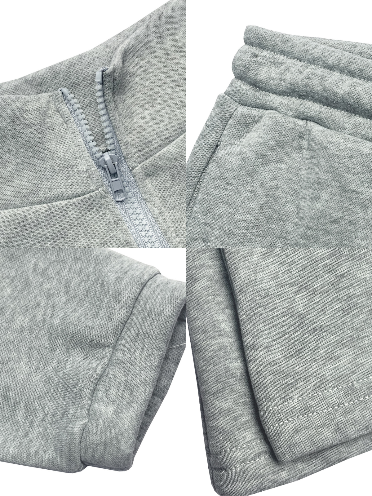 Mock Neck Zipper Pant Set