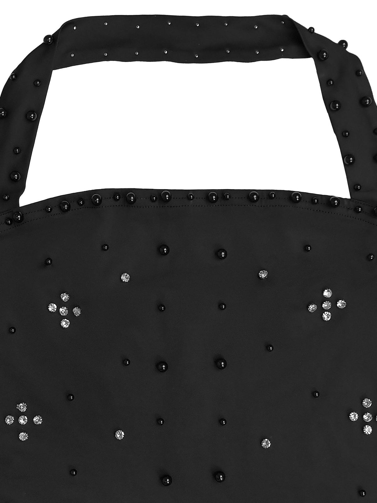 Neckholder-Maxikleid mit Strassperlen