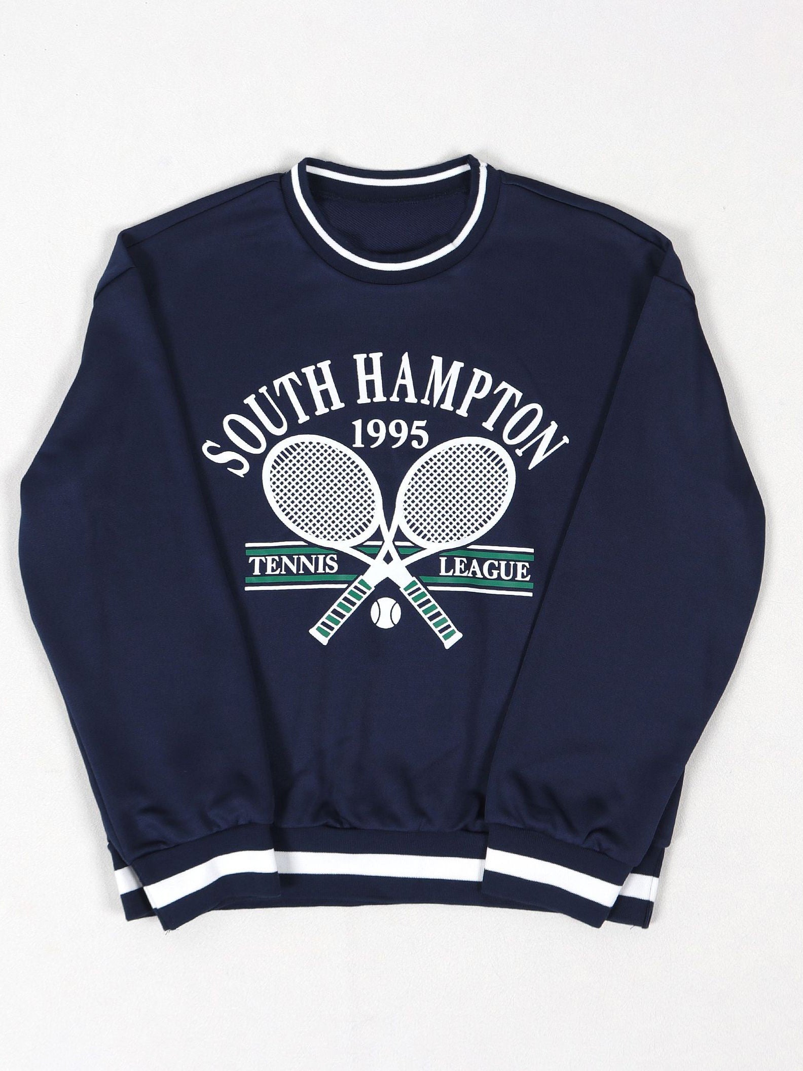 Printed Pullover Sweatshirt & Pleated Skirt Set