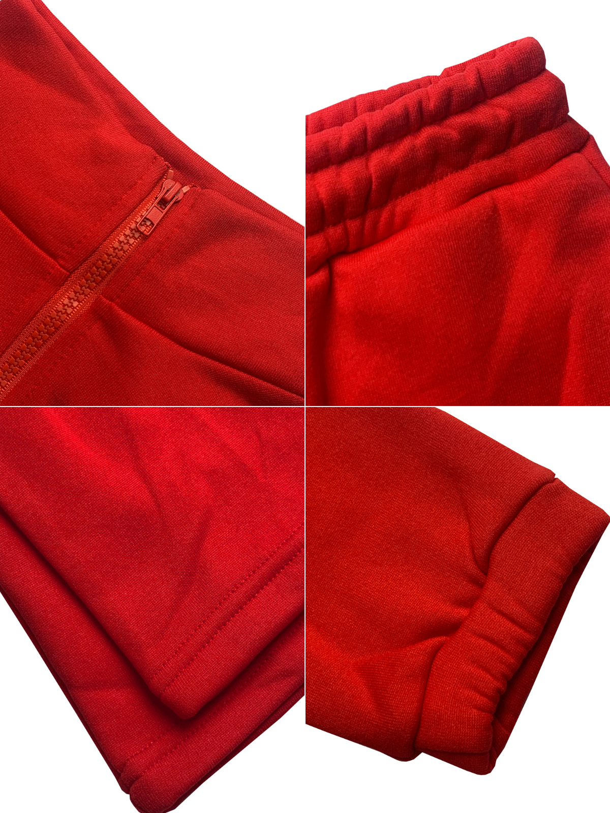 Mock Neck Zipper Pant Set