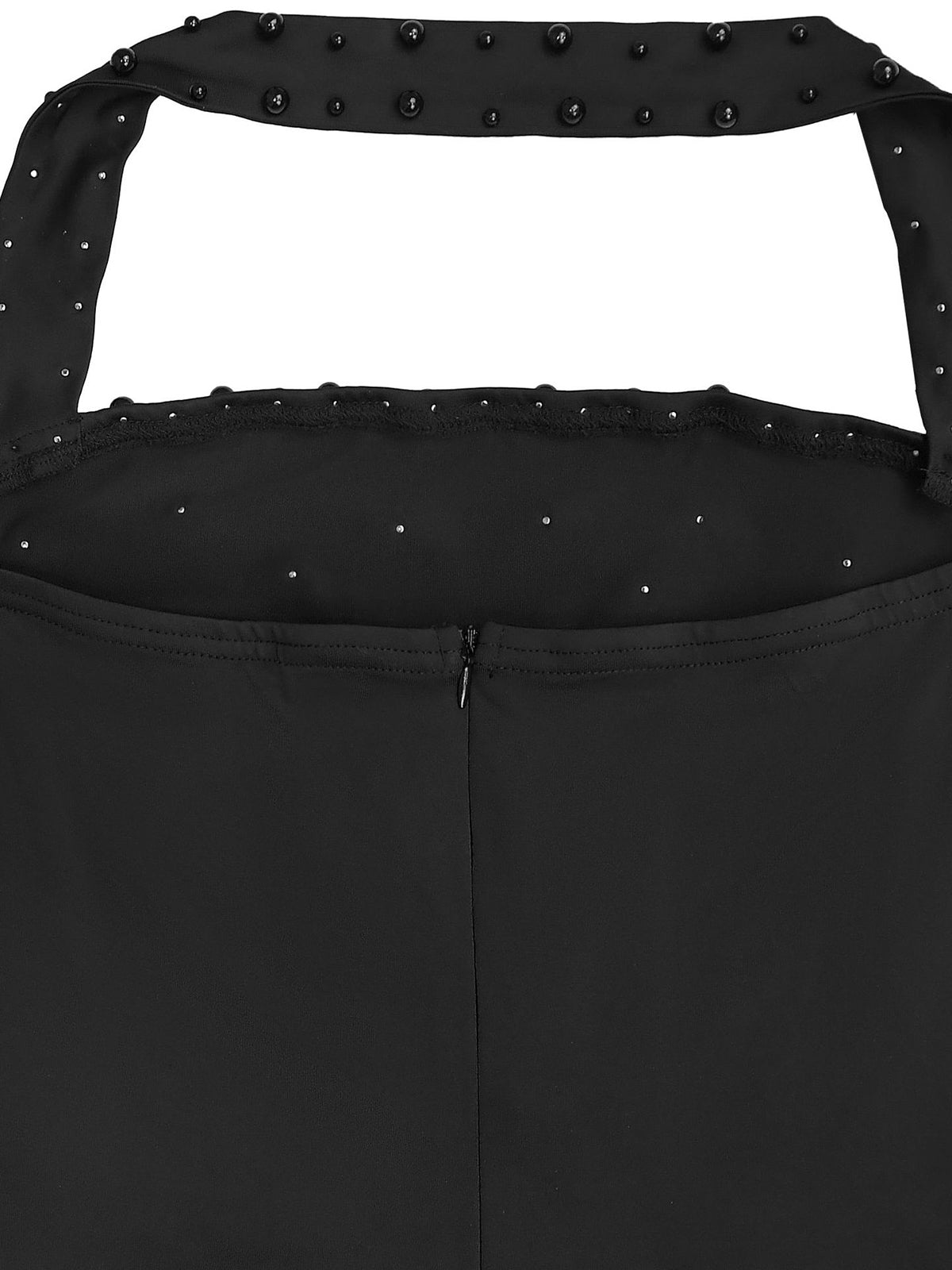 Neckholder-Maxikleid mit Strassperlen