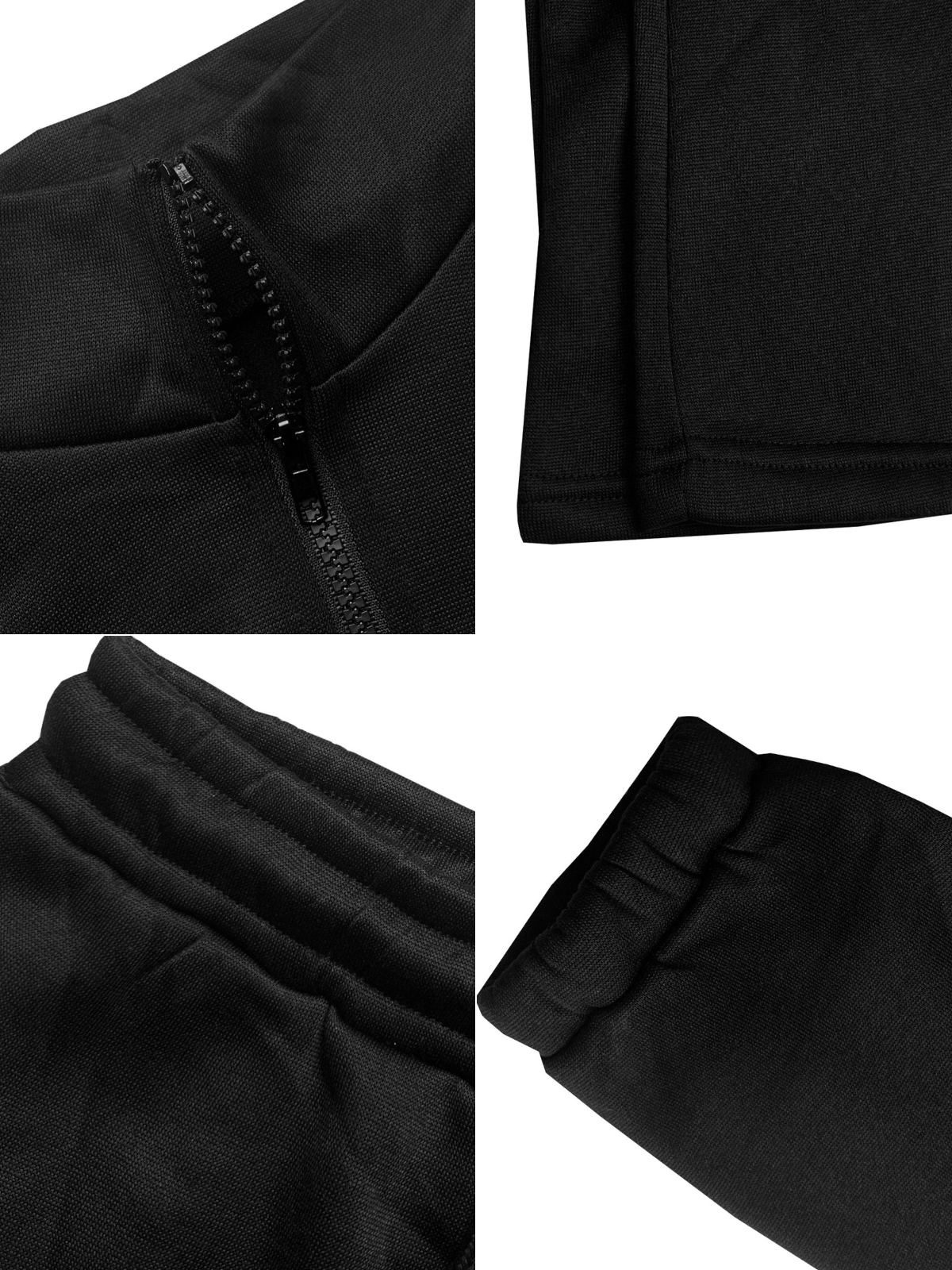Mock Neck Zipper Pant Set