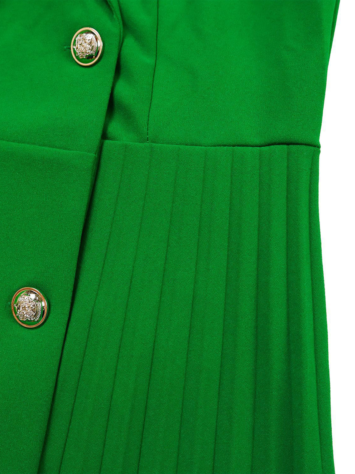 Belted Blazer Pleated Midi Dress