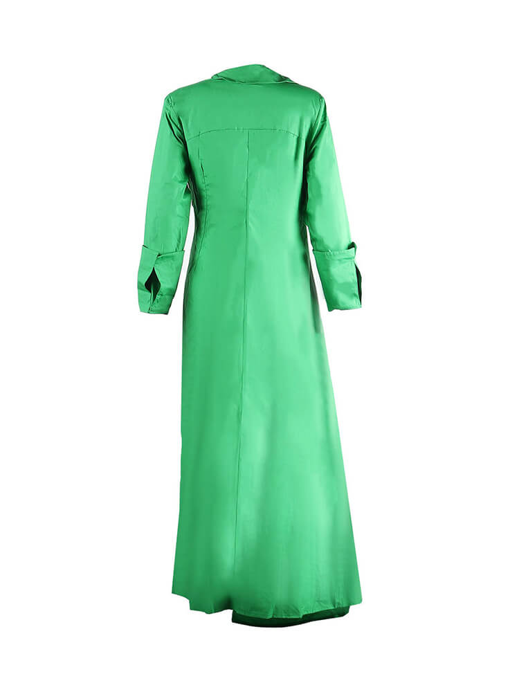 Long Sleeve V Neck Ruched Split Top