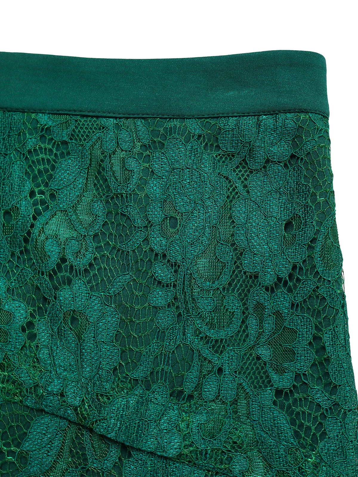 Elegant Lace Top Pencil Skirt Set