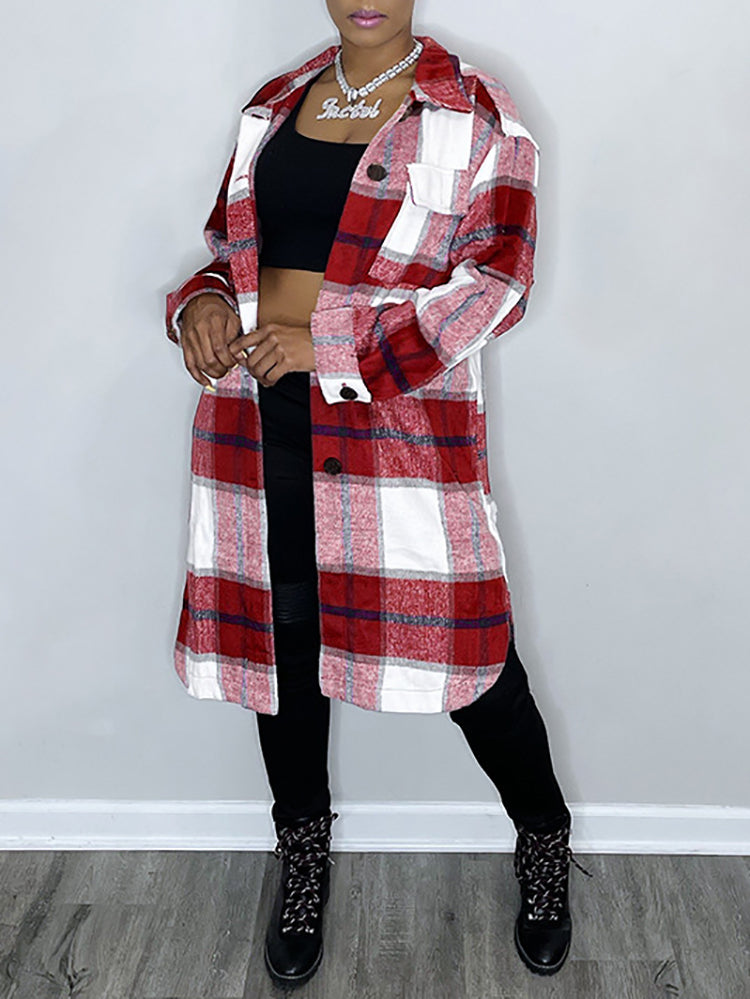 Patch Pocket Plaid Shirts