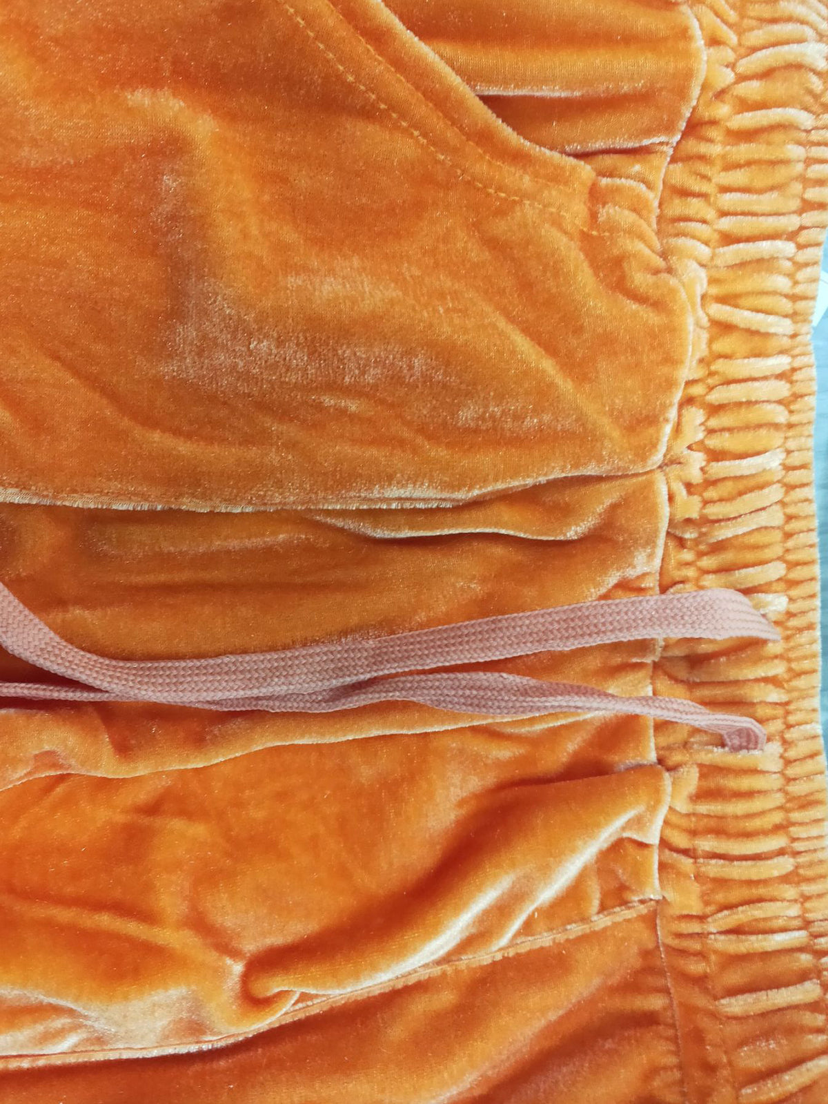 Velour Two Pieces Full Zipper Hooded Tracksuits with Pockets