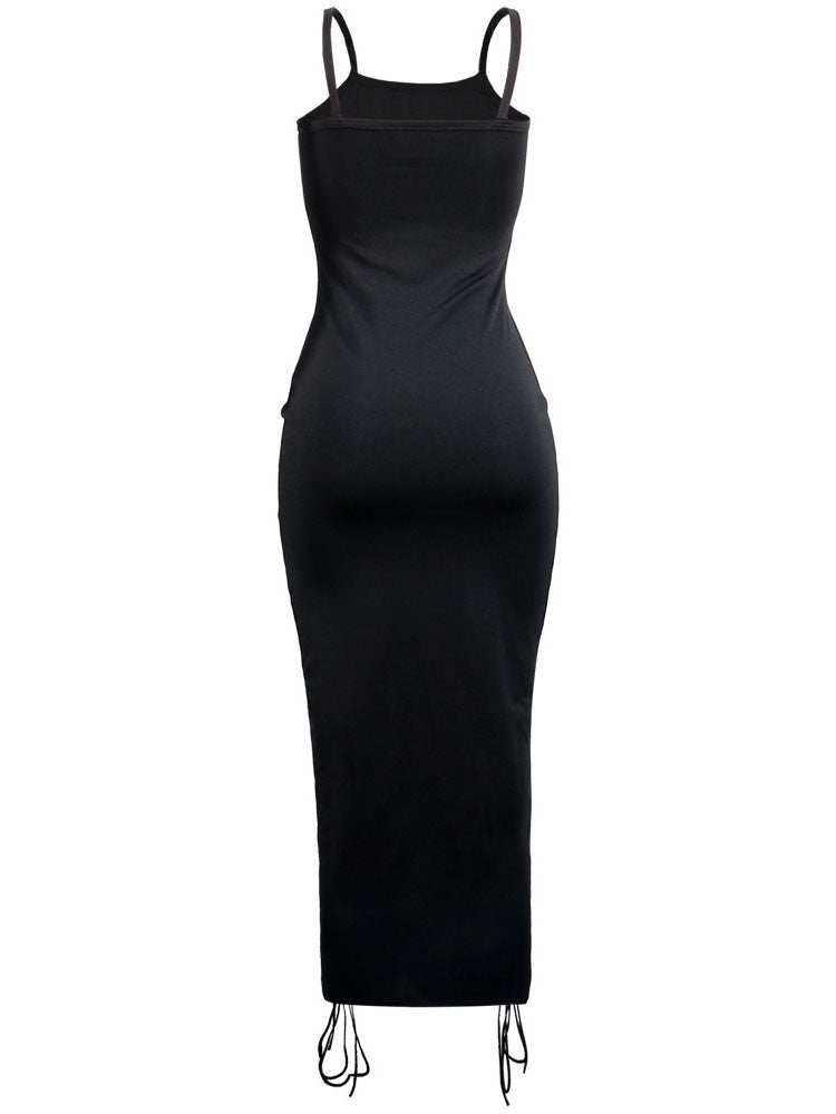 Sleeveless Tie Up Maxi Dress