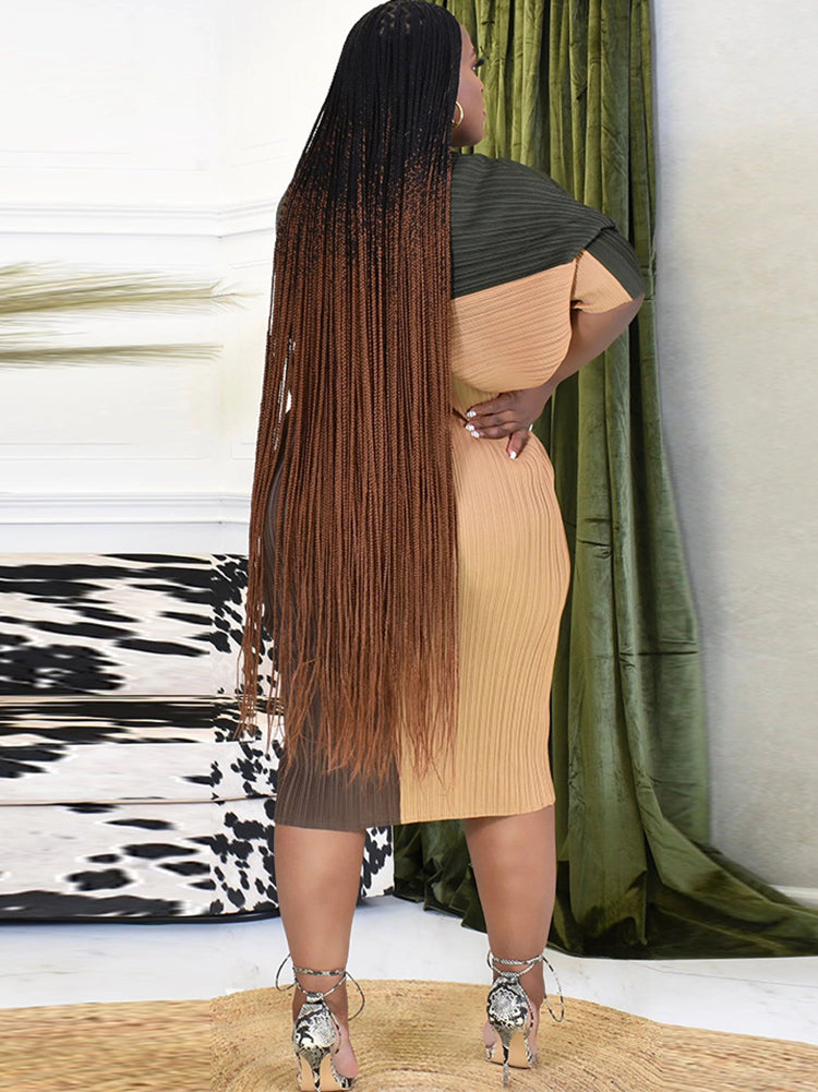 Bat Sleeve Floral Print Maxi Dress