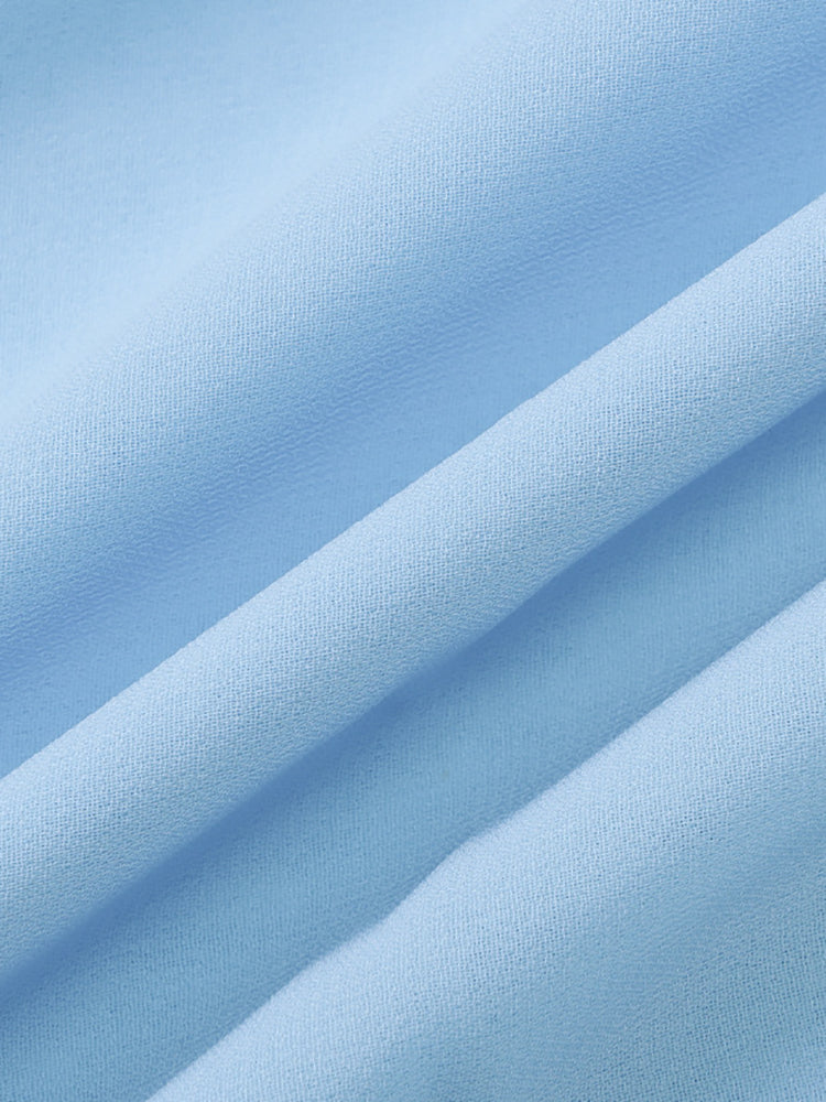 Backless Halter Chiffon Mini Dress