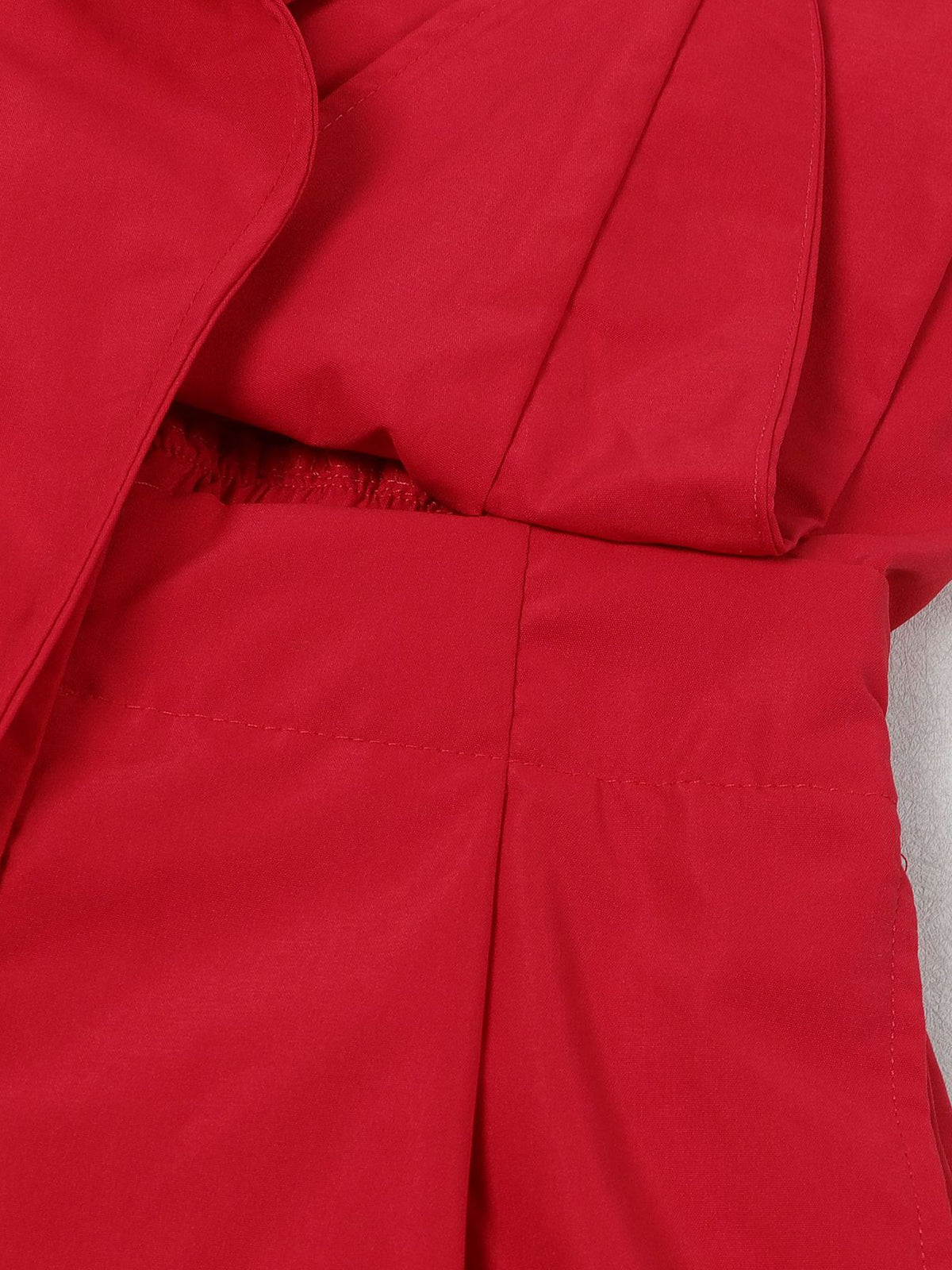 Sleeveless Solid Color Asymmetrical Romper