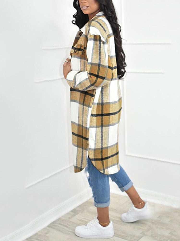 Patch Pocket Plaid Shirts