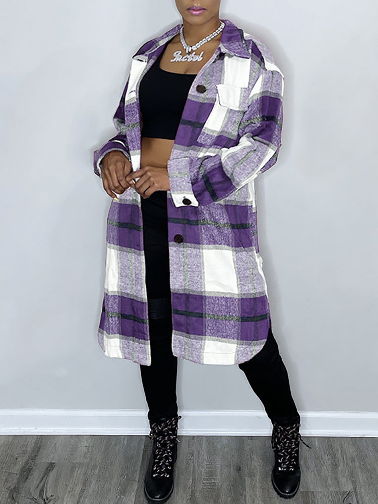 Patch Pocket Plaid Shirts