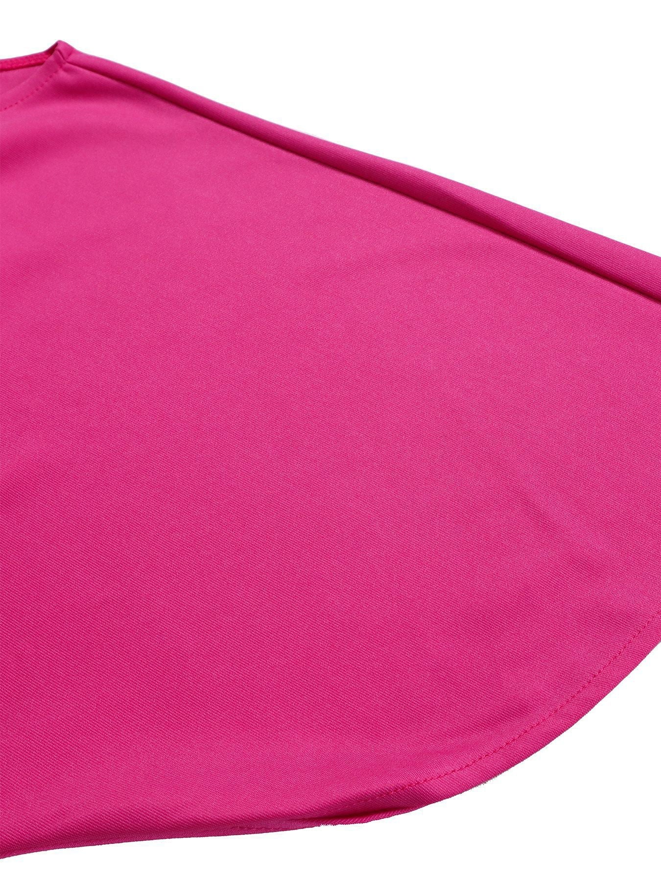 Round Neck Solid Color Wide-Leg Jumpsuit