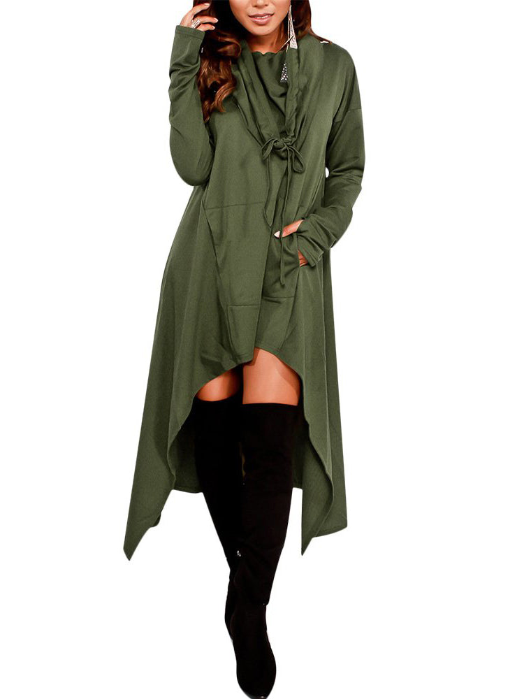 Asymmetric Long Sleeve Sweatshirts Tunic Top