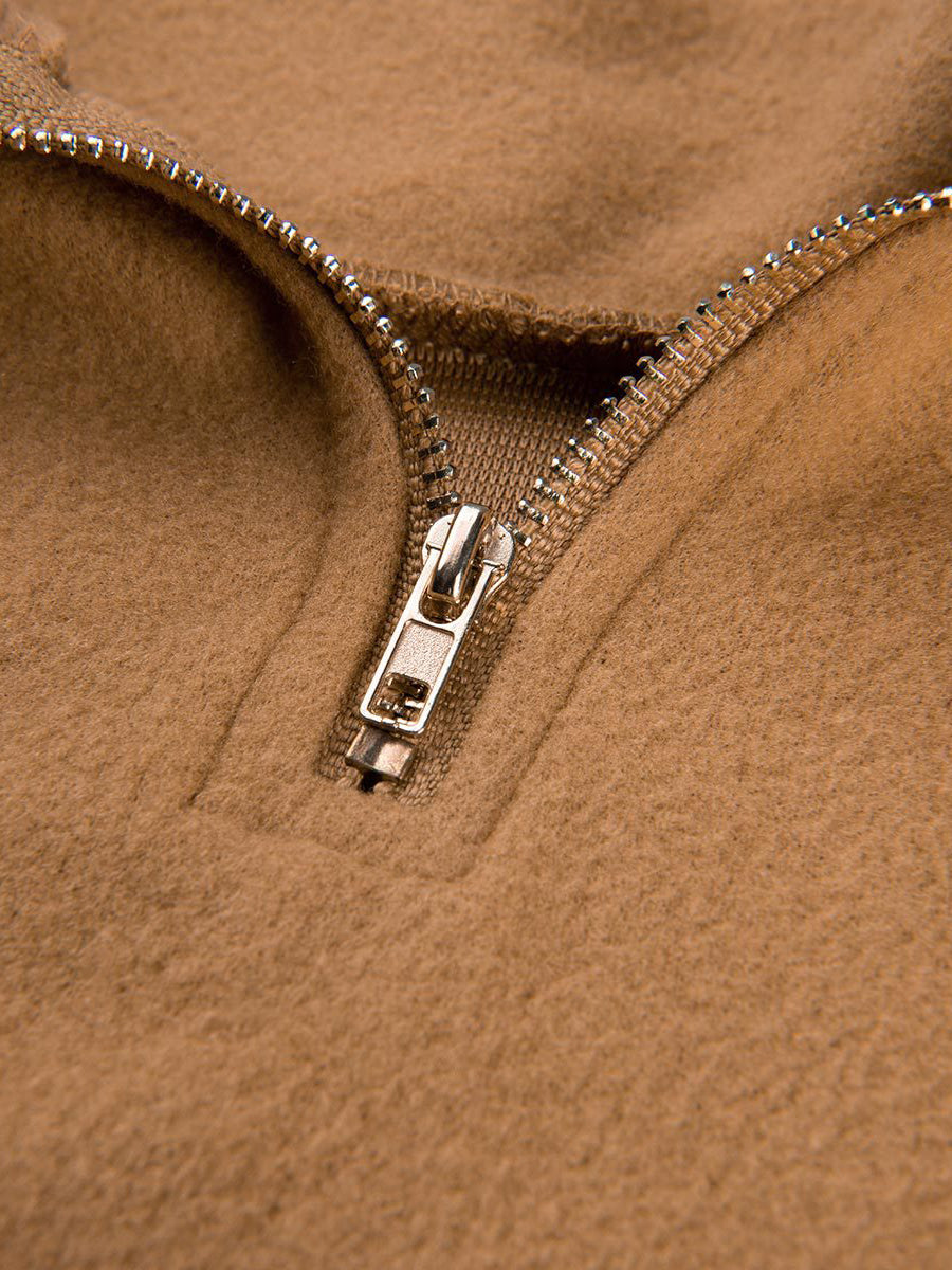 Batwing Sleeve Zipper Tassel Ponchos Top