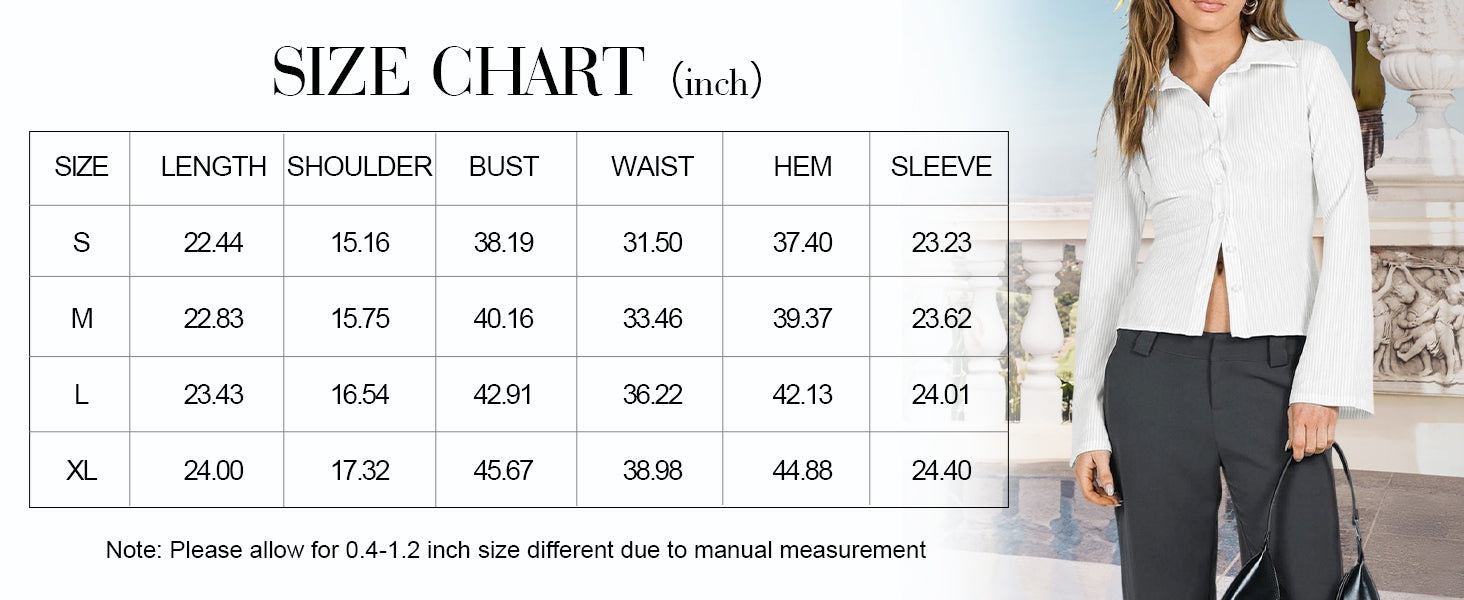 Button Down Long Sleeves Blouses