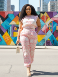Two-Piece Print Pants Set