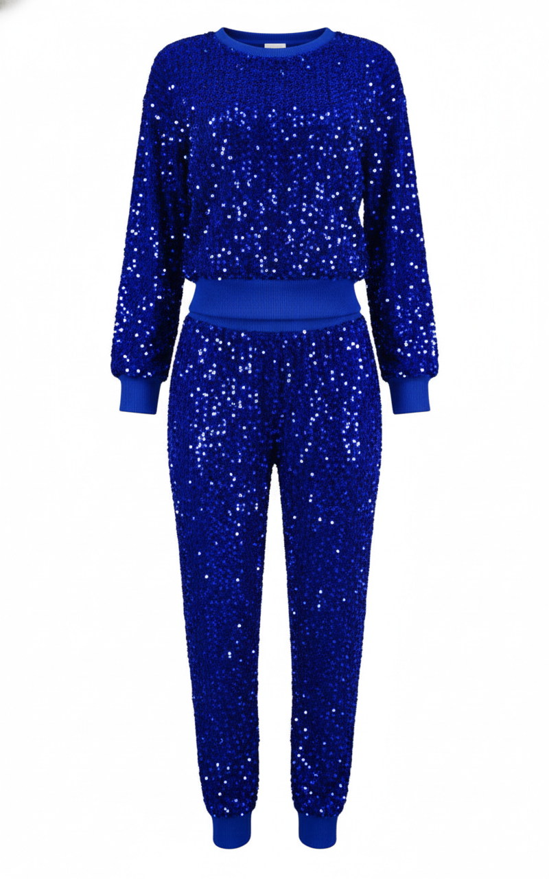 Glitter Sweatshirts Pants Set