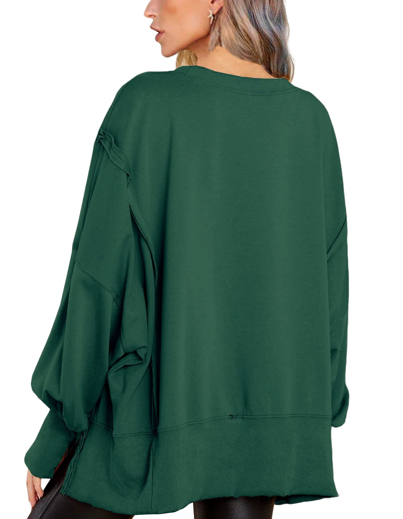 Crew Neck Long Sleeve Pullover Top