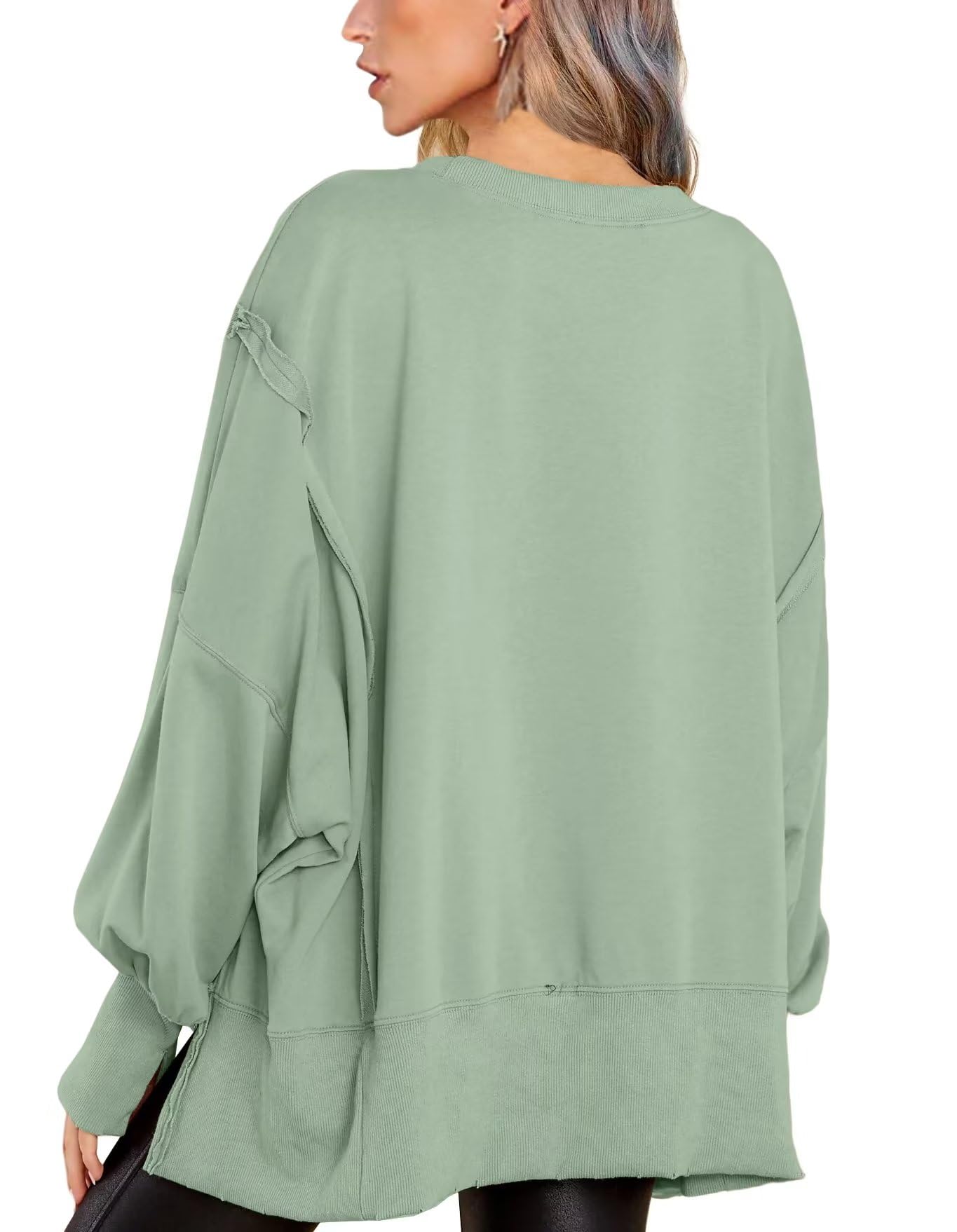 Crew Neck Long Sleeve Pullover Top