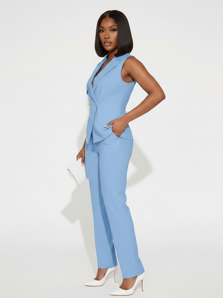 Vest Top Wide Leg Pants Set