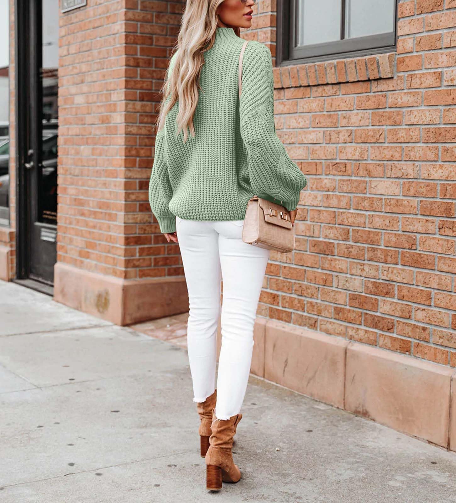 Long Sleeve Knit Solid Pullover