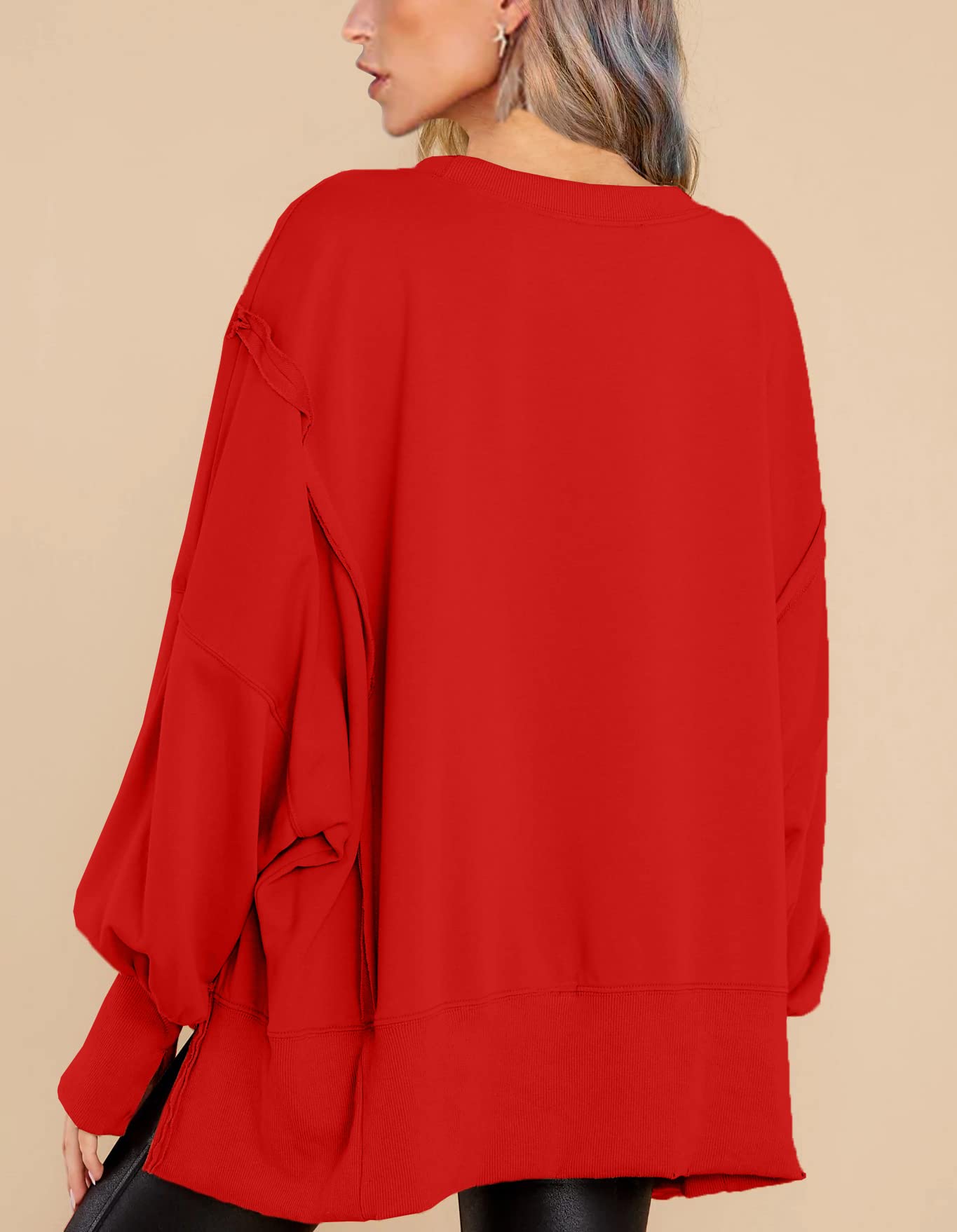 Crew Neck Long Sleeve Pullover Top