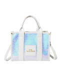 PU Glitter Sequins Versatile Travel Tote Bag