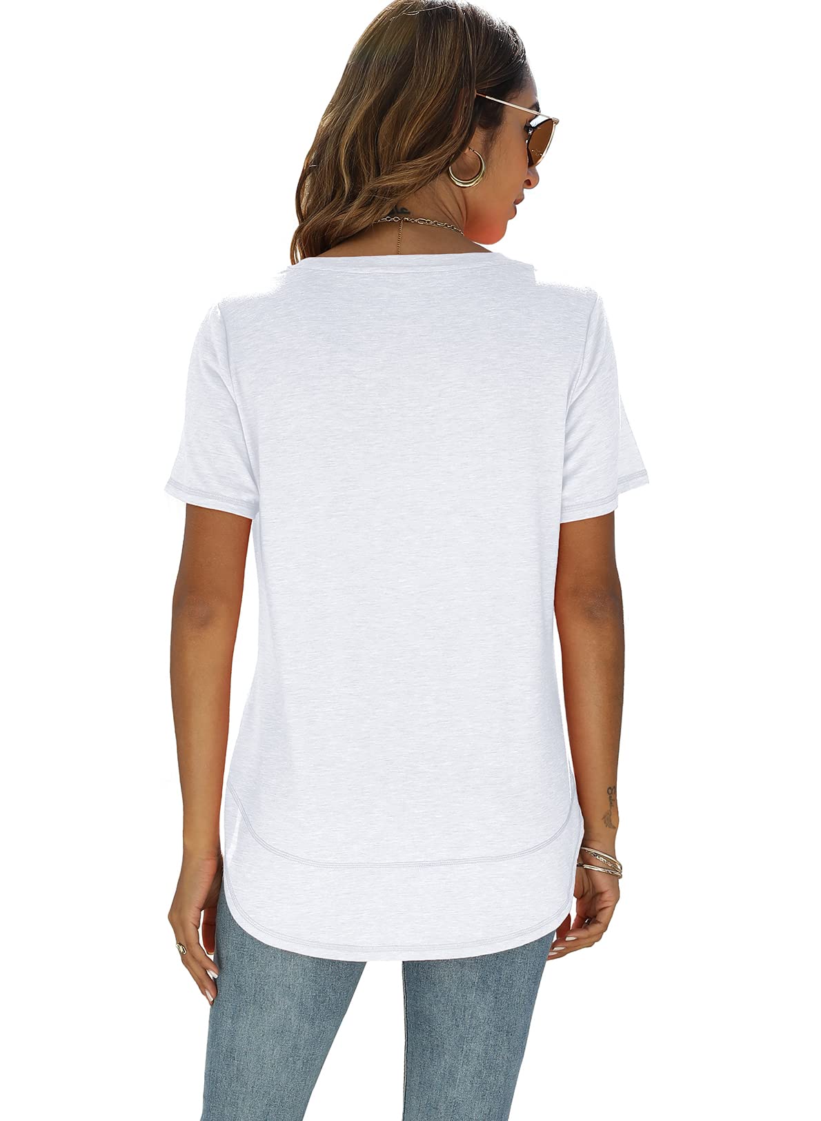 Short Sleeve Crewneck Side Split Top