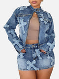 Y2K Denim 2 Piece Skirt Set