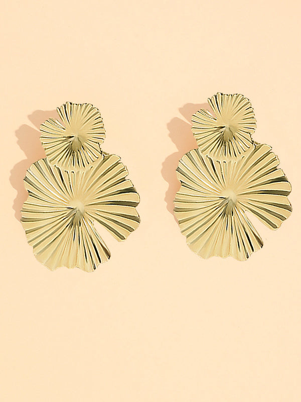Metallic Flower Earrings
