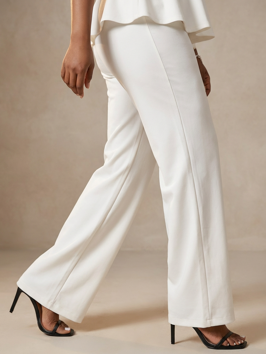 Short Sleeve Ruffle Top Pants Set