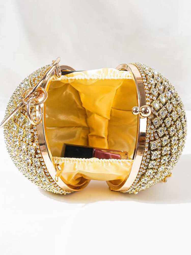 Rhinestone Tassels Ball Handbags